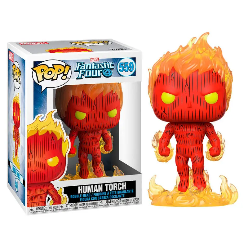 Fantastic Four POP! Marvel Vinylová figurka Human Torch 9 cm fotografii produktu