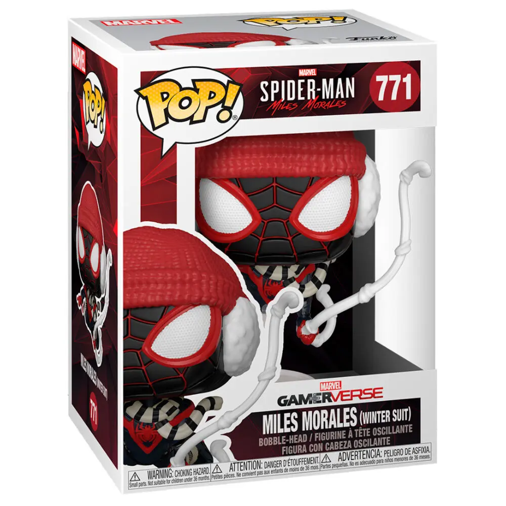 Marvel's Spider-Man POP! Games vinylová figurka Miles Morales Zimní oblek 9 cm fotografii produktu