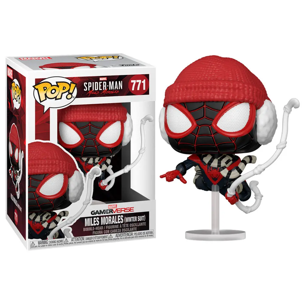 Marvel's Spider-Man POP! Games vinylová figurka Miles Morales Zimní oblek 9 cm fotografii produktu