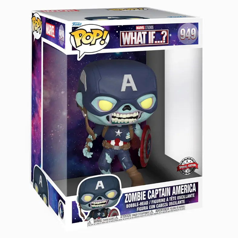 POP figurka Marvel What If Zombie Captain America Exclusive 25 cm fotografii produktu