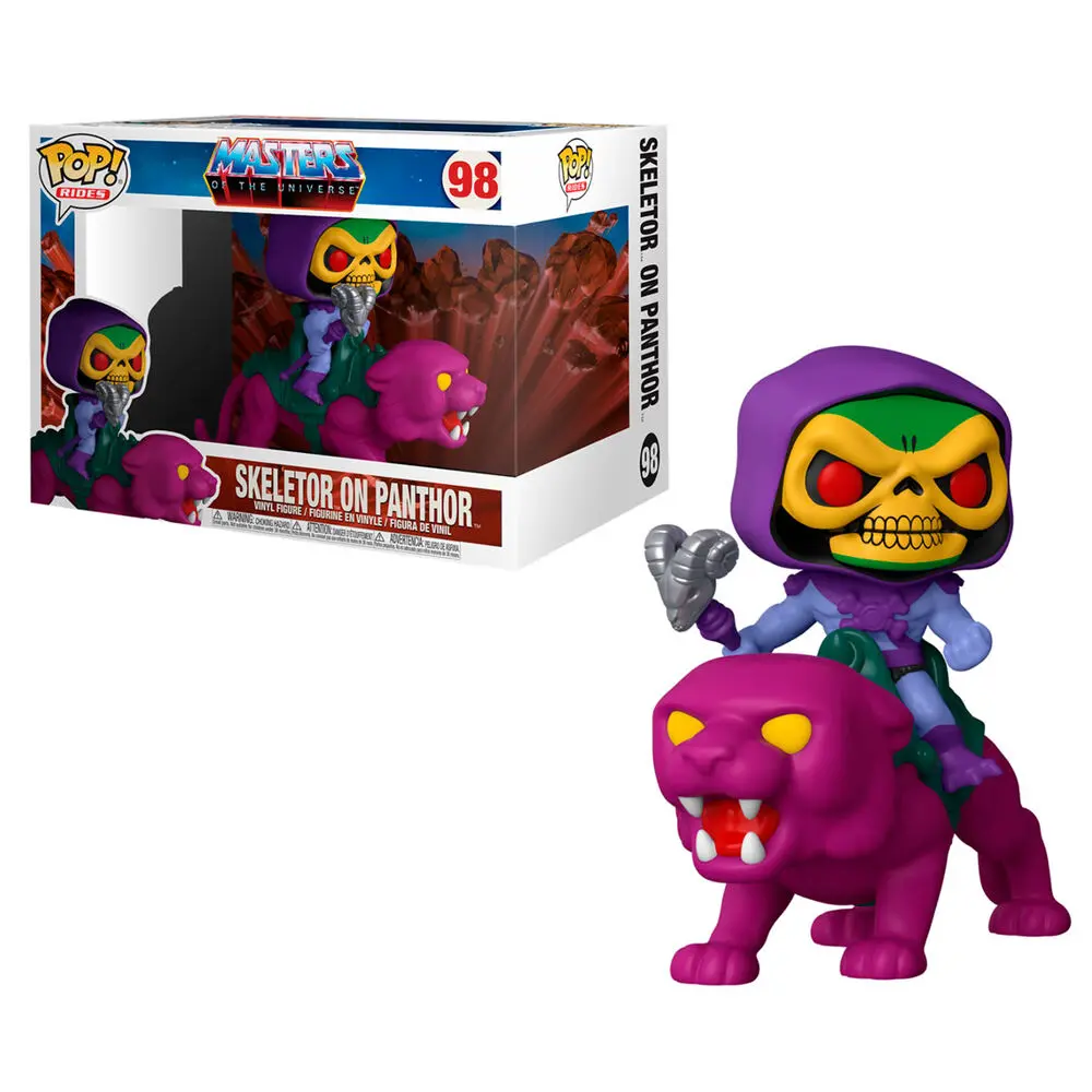 Masters of the Universe POP! Rides Vinylová figurka Skeletor na Panthor 18 cm fotografii produktu