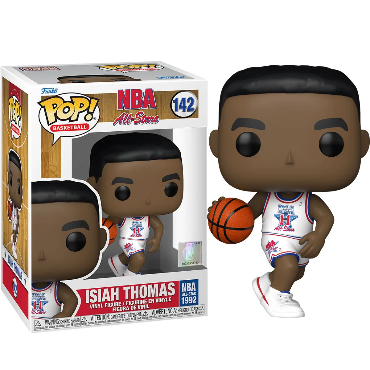 NBA Legends POP! Basketball vinylová figurka Isiah Thomas (White All Star Uni 1992) 9 cm fotografii produktu