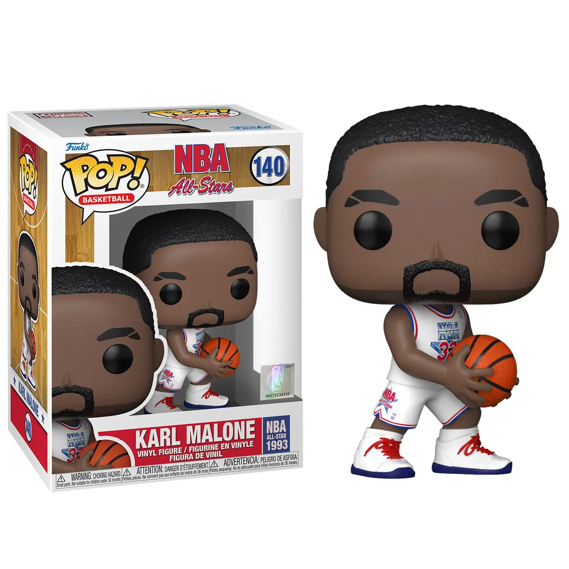 NBA Legends POP! basketbalová vinylová figurka Karl Malone (White All Star Uni 1993) 9 cm fotografii produktu