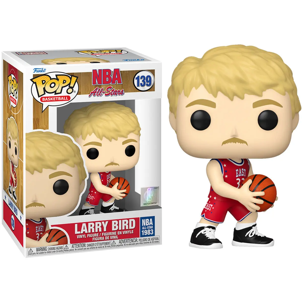 NBA Legends POP! basketbalová vinylová figurka Larry Bird (Red All Star Uni 1983) 9 cm fotografii produktu