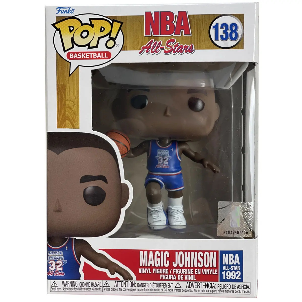 NBA Legends POP! Basketbalová Vinylová Figurka Magic Johnson (Blue All Star Uni 1991) 9 cm fotografii produktu