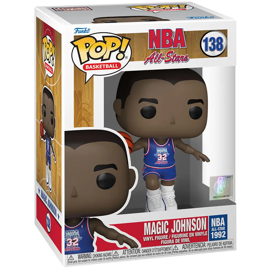 NBA Legends POP! Basketbalová Vinylová Figurka Magic Johnson (Blue All Star Uni 1991) 9 cm fotografii produktu