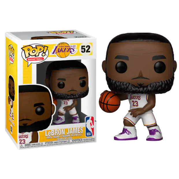 NBA POP! Sports Vinylová figurka LeBron James Bílý dres (Lakers) 9 cm fotografii produktu