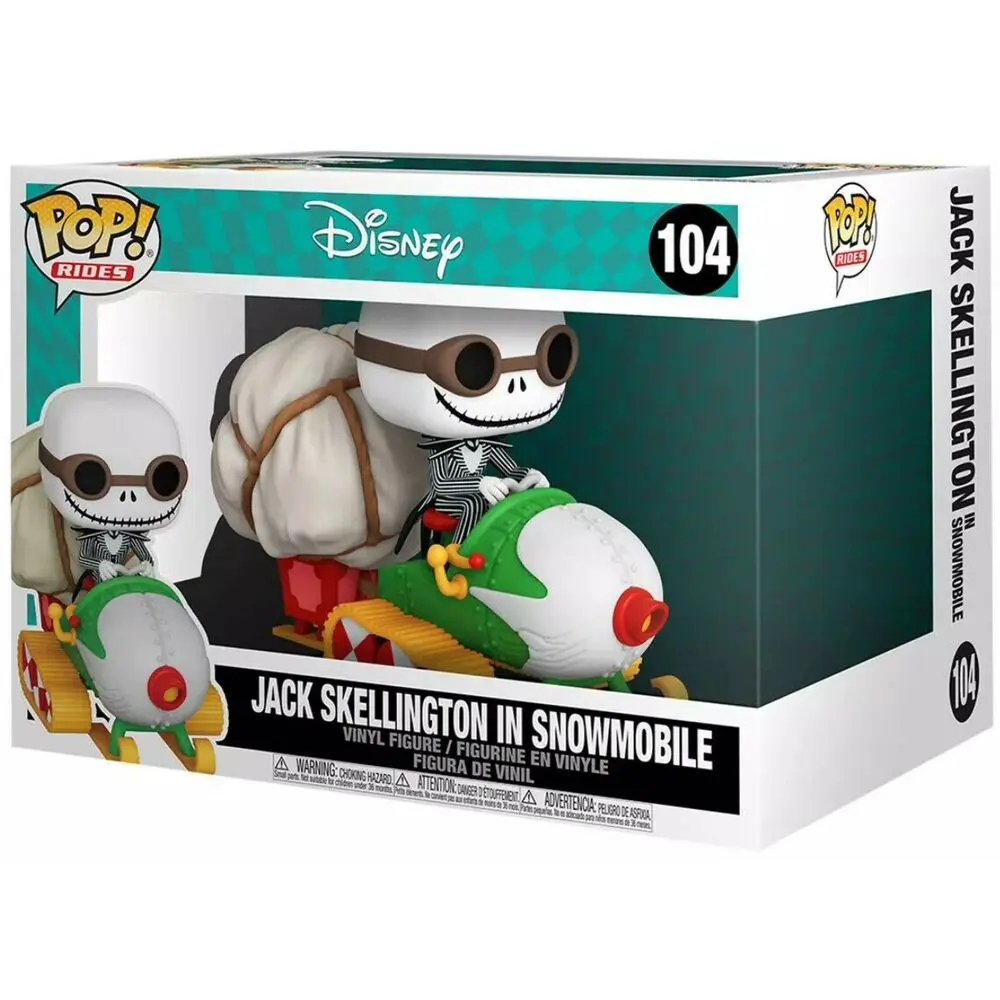 Nightmare before Christmas POP! Rides Vinyl Figurka Jack s brýlemi a sněžným skútrem 18 cm fotografii produktu