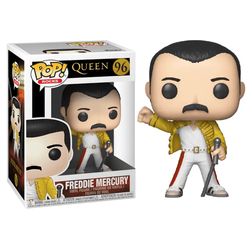 Queen POP! Rocks Vinyl Figurka Freddie Mercury Wembley 1986 9 cm fotografii produktu