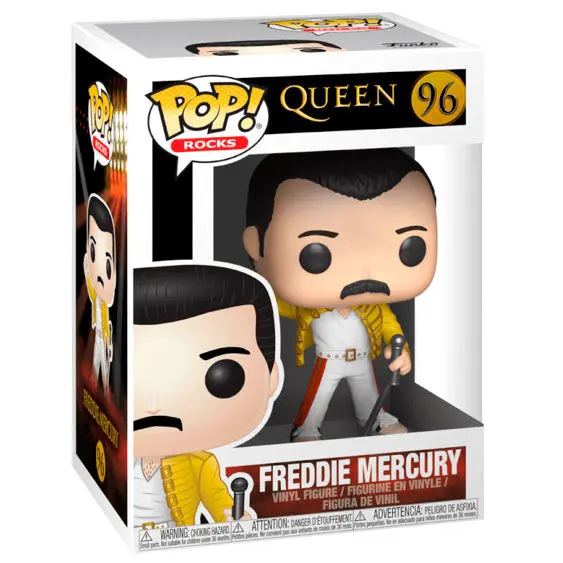 Queen POP! Rocks Vinyl Figurka Freddie Mercury Wembley 1986 9 cm fotografii produktu