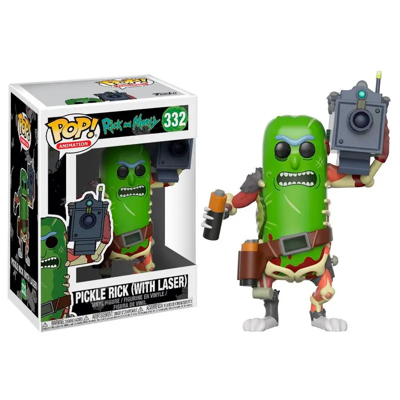 Rick and Morty POP! Animation vinylová figurka Pickle Rick s laserem 9 cm fotografii produktu