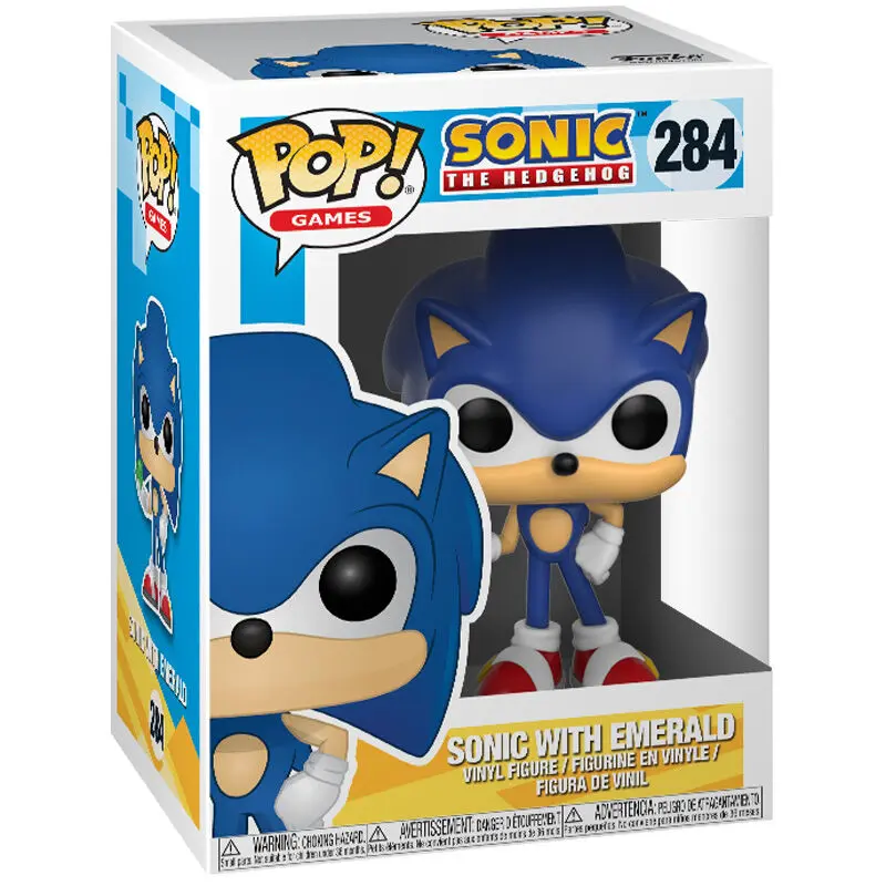 Sonic The Hedgehog POP! Games Vinylová figurka Sonic (Emerald) 9 cm fotografii produktu