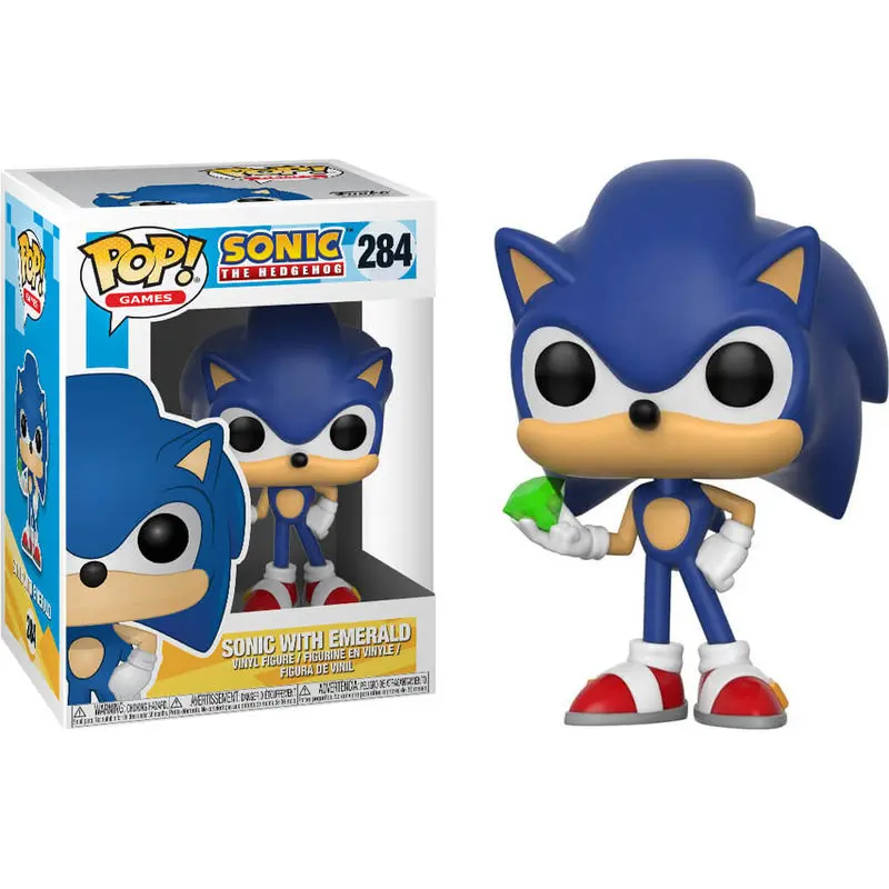 Sonic The Hedgehog POP! Games Vinylová figurka Sonic (Emerald) 9 cm fotografii produktu