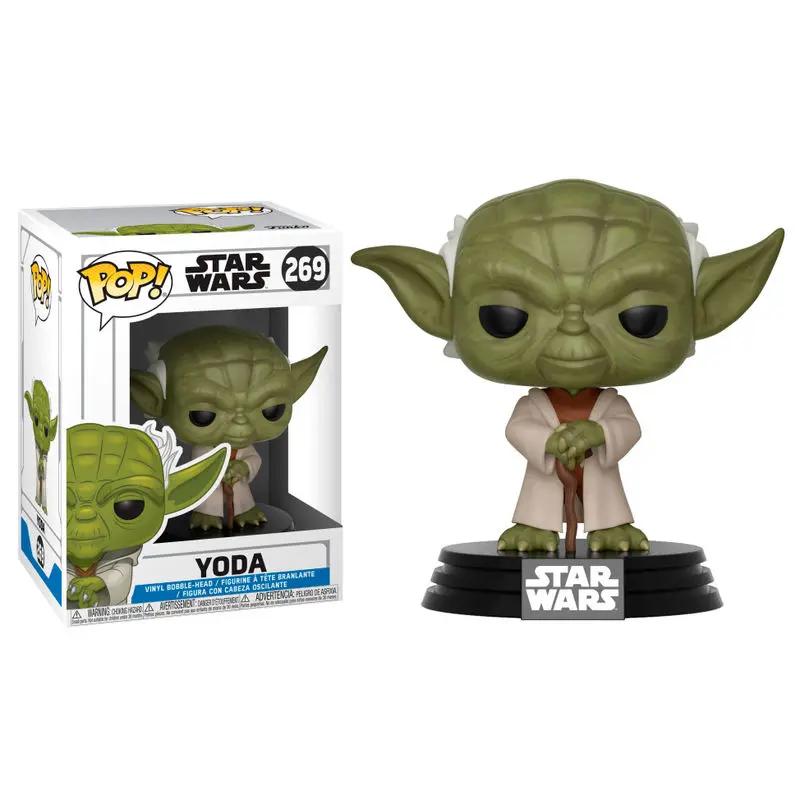 Star Wars Clone Wars POP! Vinyl Bobble-Head Yoda 9 cm figurka fotografii produktu