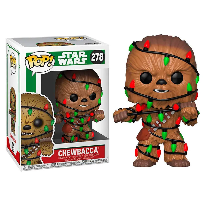 POP figurka Star Wars Holiday Chewie se světly fotografii produktu