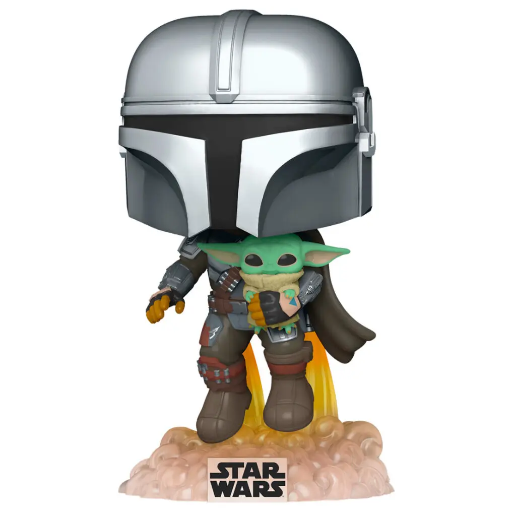 Star Wars The Mandalorian POP! TV Vinylová figurka Mando Létající s Jet Packem 9 cm fotografii produktu