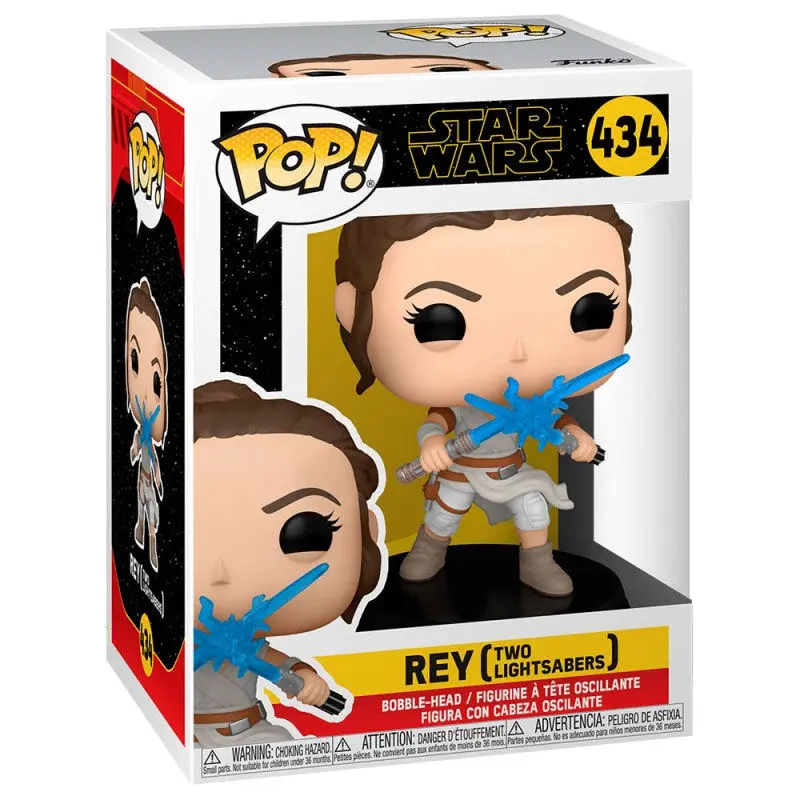 Star Wars Episode IX POP! Movies vinylová figurka Rey se 2 světelnými meči 9 cm fotografii produktu