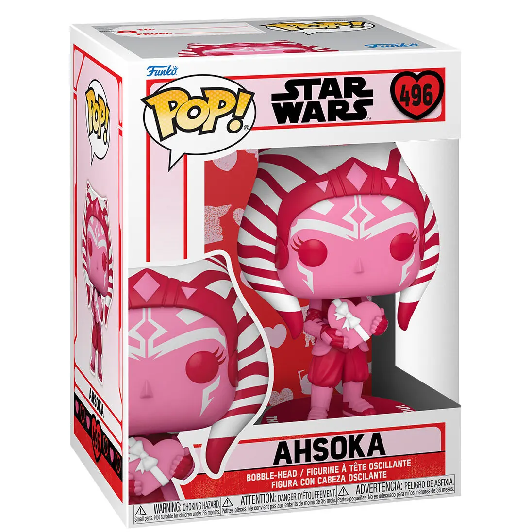 Star Wars Valentýnské POP! Star Wars vinylová figurka Ahsoka 9 cm fotografii produktu