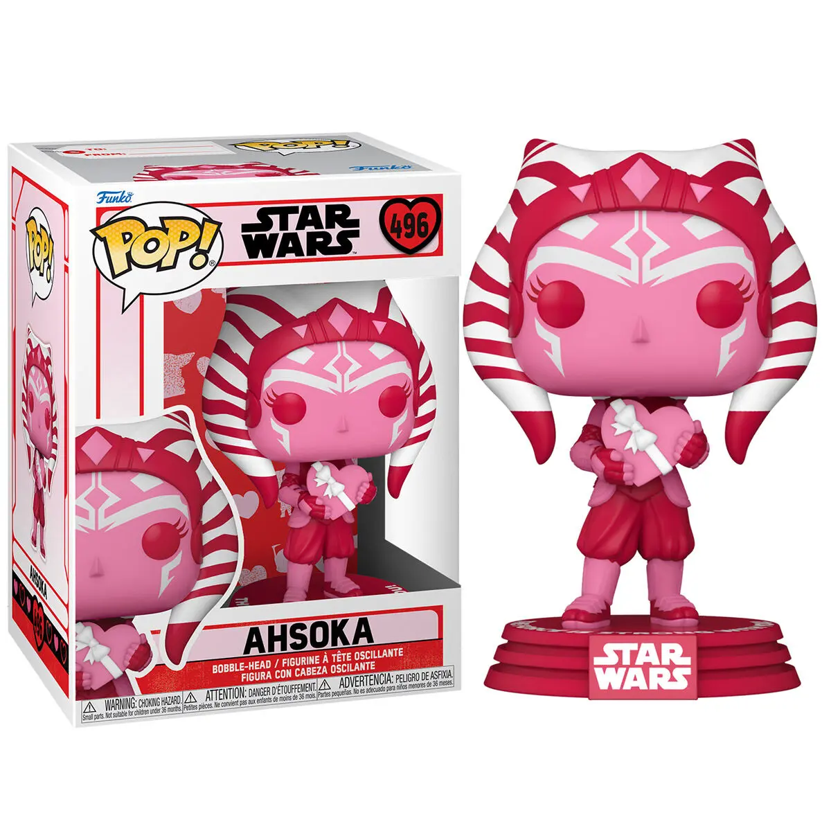 Star Wars Valentýnské POP! Star Wars vinylová figurka Ahsoka 9 cm fotografii produktu