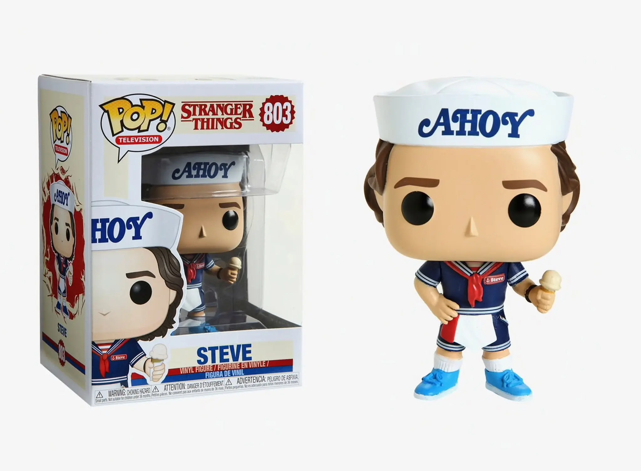 Stranger Things POP! TV vinylová figurka Steve s kloboukem a zmrzlinou 9 cm fotografii produktu