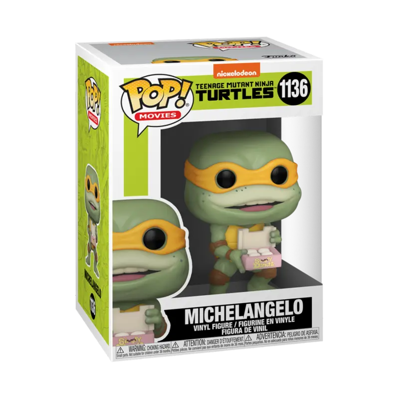 Teenage Mutant Ninja Turtles POP! Movies vinylová figurka Michaelangelo 9 cm fotografii produktu