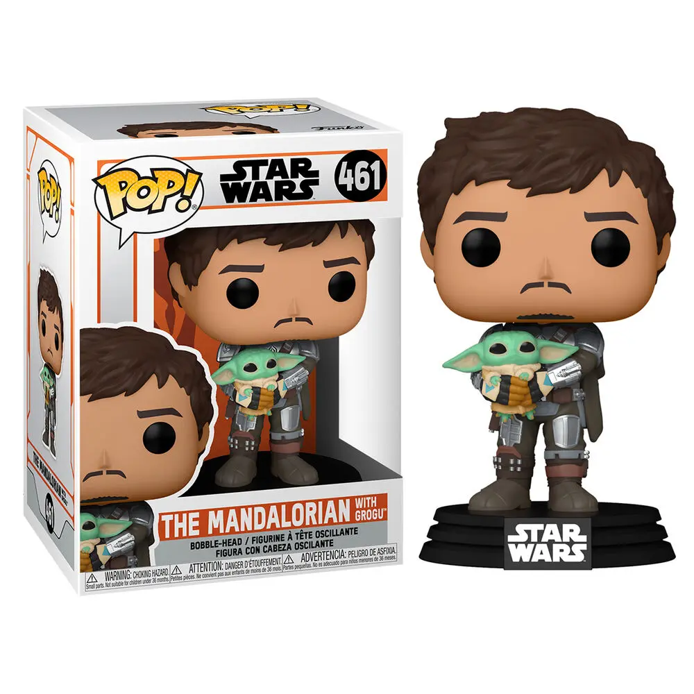 Star Wars The Mandalorian POP! TV Vinylová Figurka The Mandalorian & Grogu 9 cm fotografii produktu