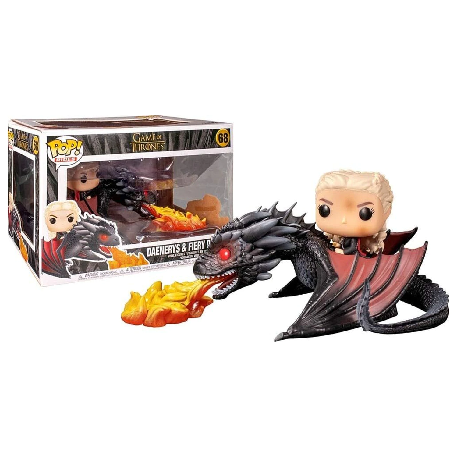 POP figurka Game of Thrones Daenerys on Fiery Drogon fotografii produktu