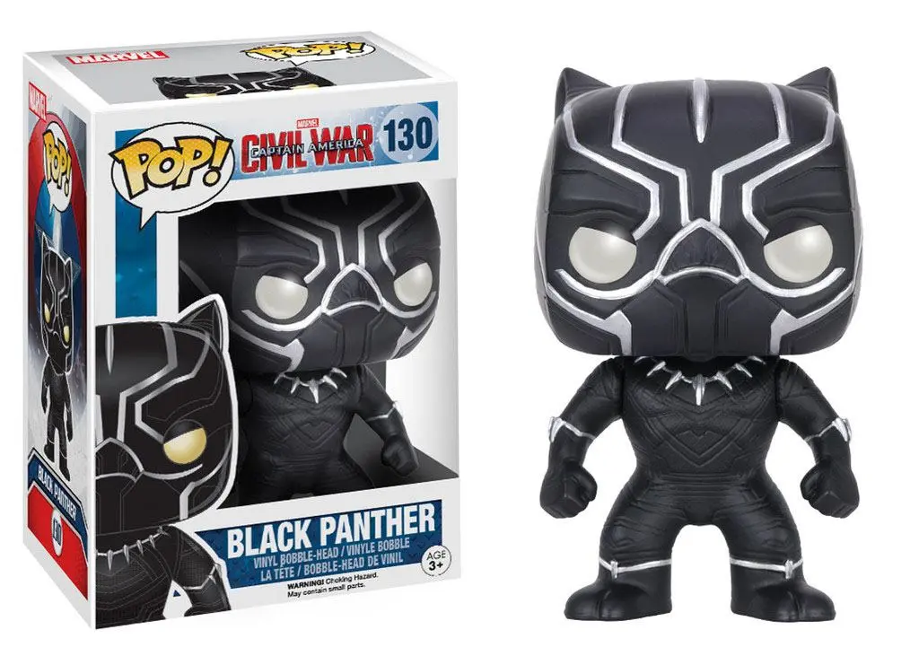 Captain America Civil War POP! vinylová kývající hlava Black Panther 10 cm fotografii produktu