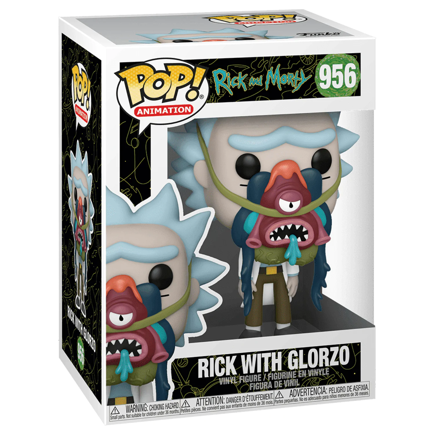 Rick & Morty Funko POP! Animation Vinyl Figurka Rick w/ Glorzo fotografii produktu