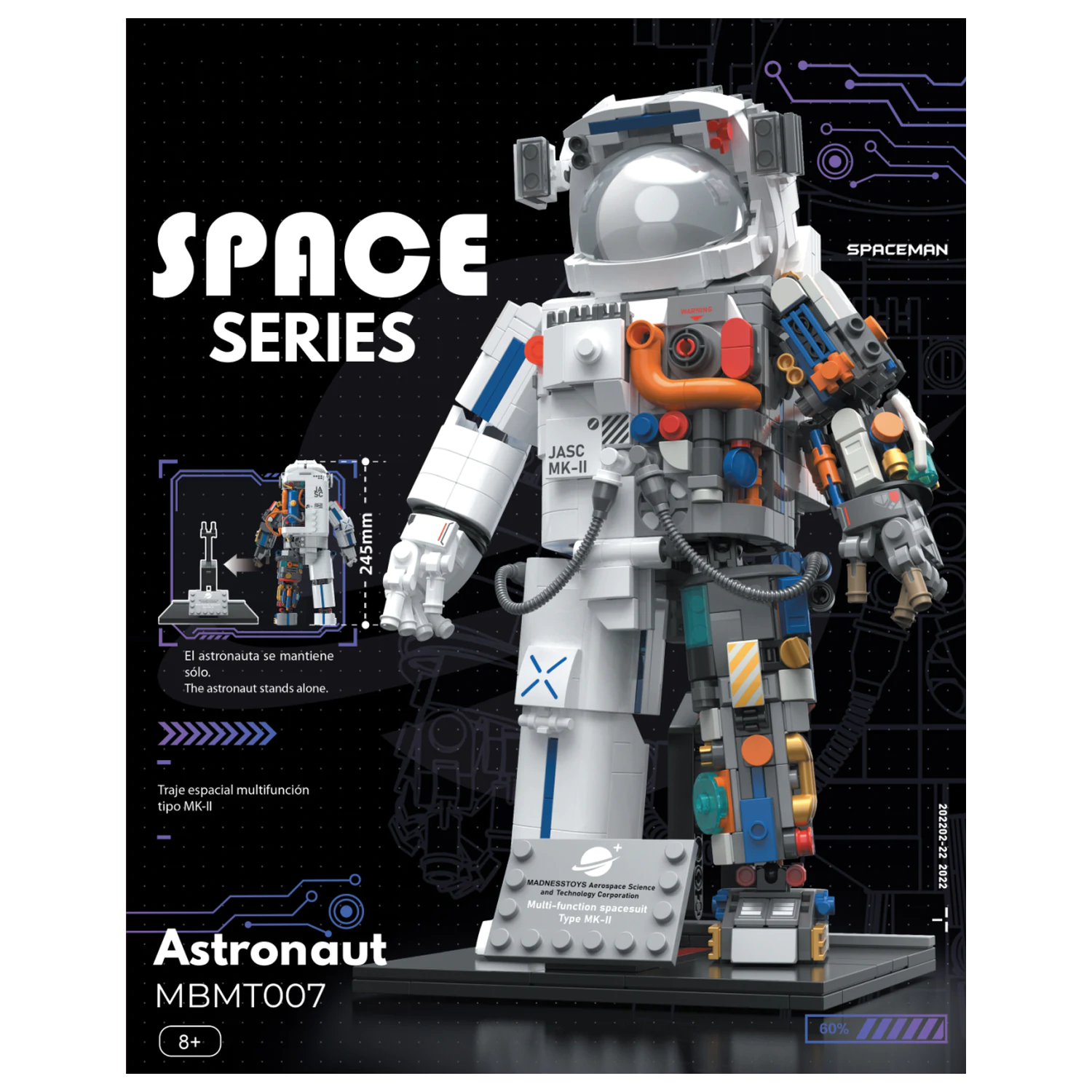 POP SERIES Construction Kit Astronaut 900 dílků fotografii produktu