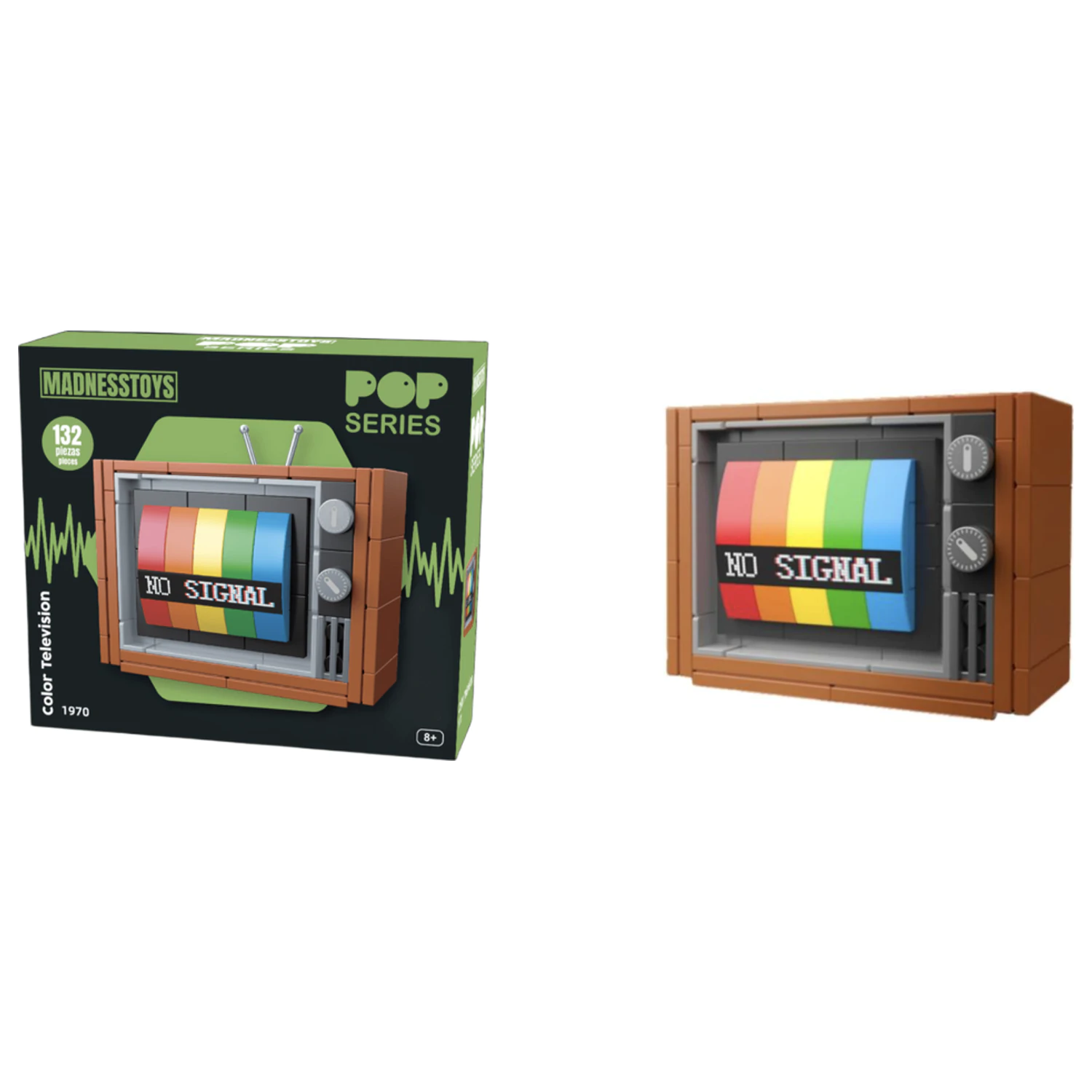 POP Series Stavebnice 1970 Barevný Televizor 132ks fotografii produktu