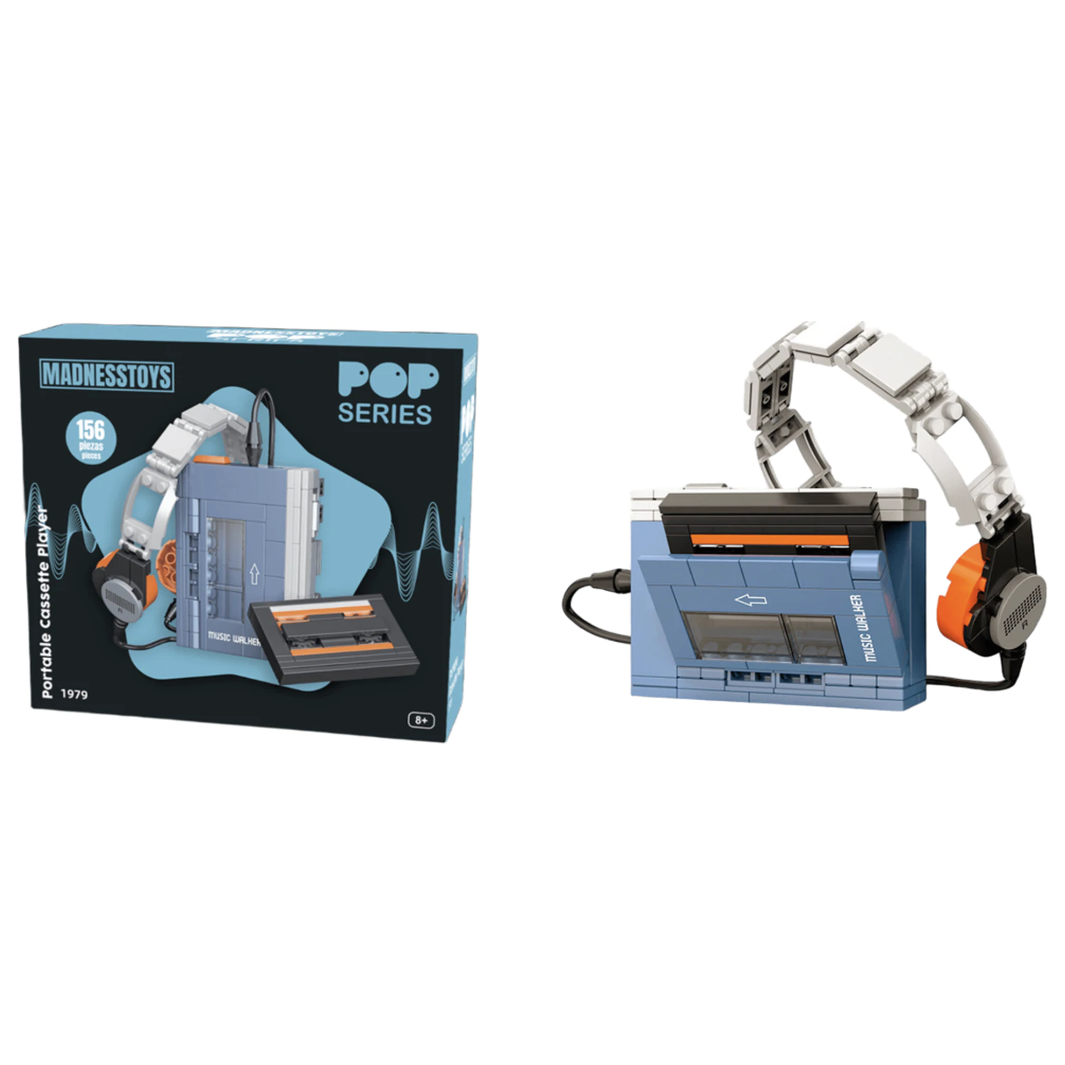 Stavebnice POP Series 1979 Walkman kazetový přehrávač 156 ks fotografii produktu