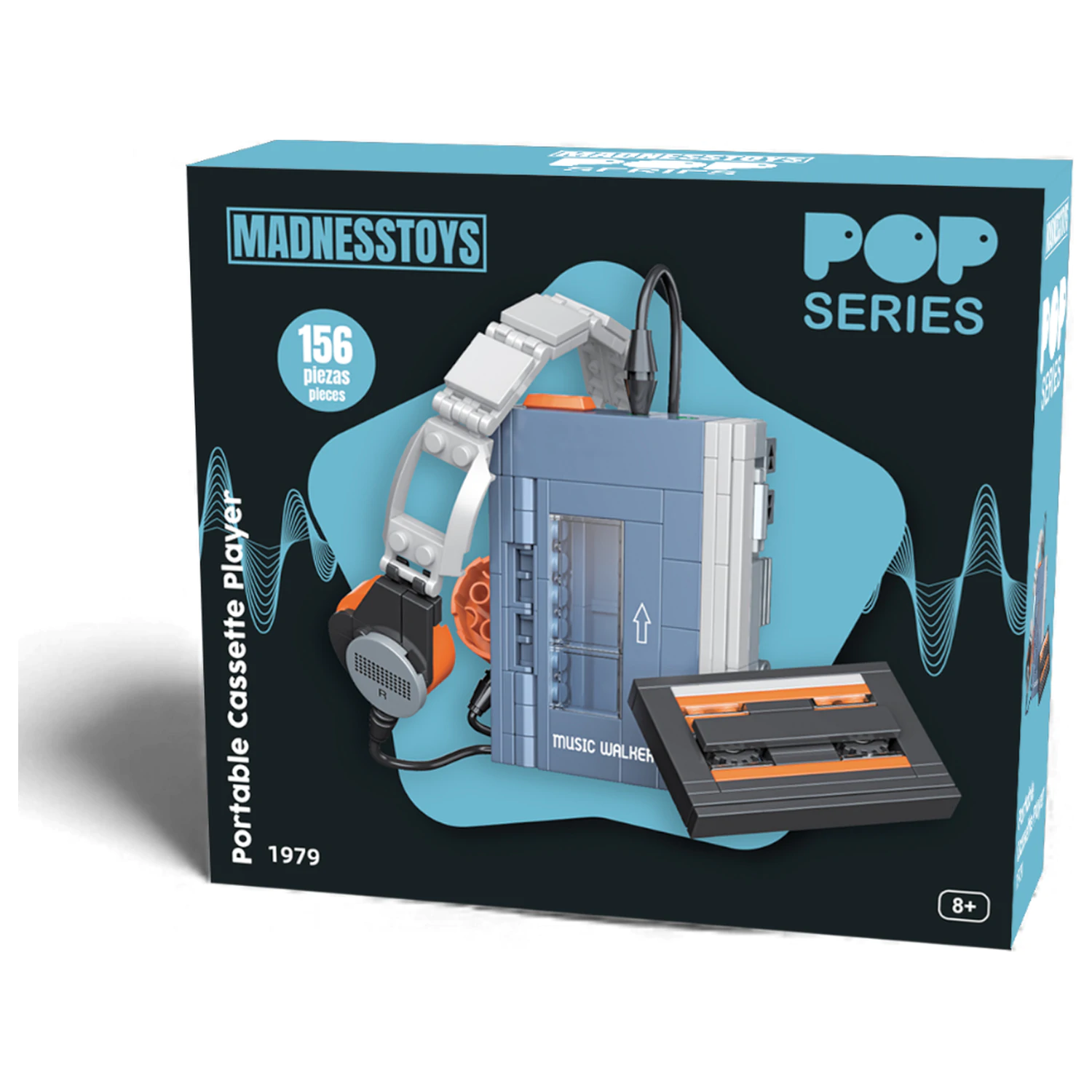 Stavebnice POP Series 1979 Walkman kazetový přehrávač 156 ks fotografii produktu