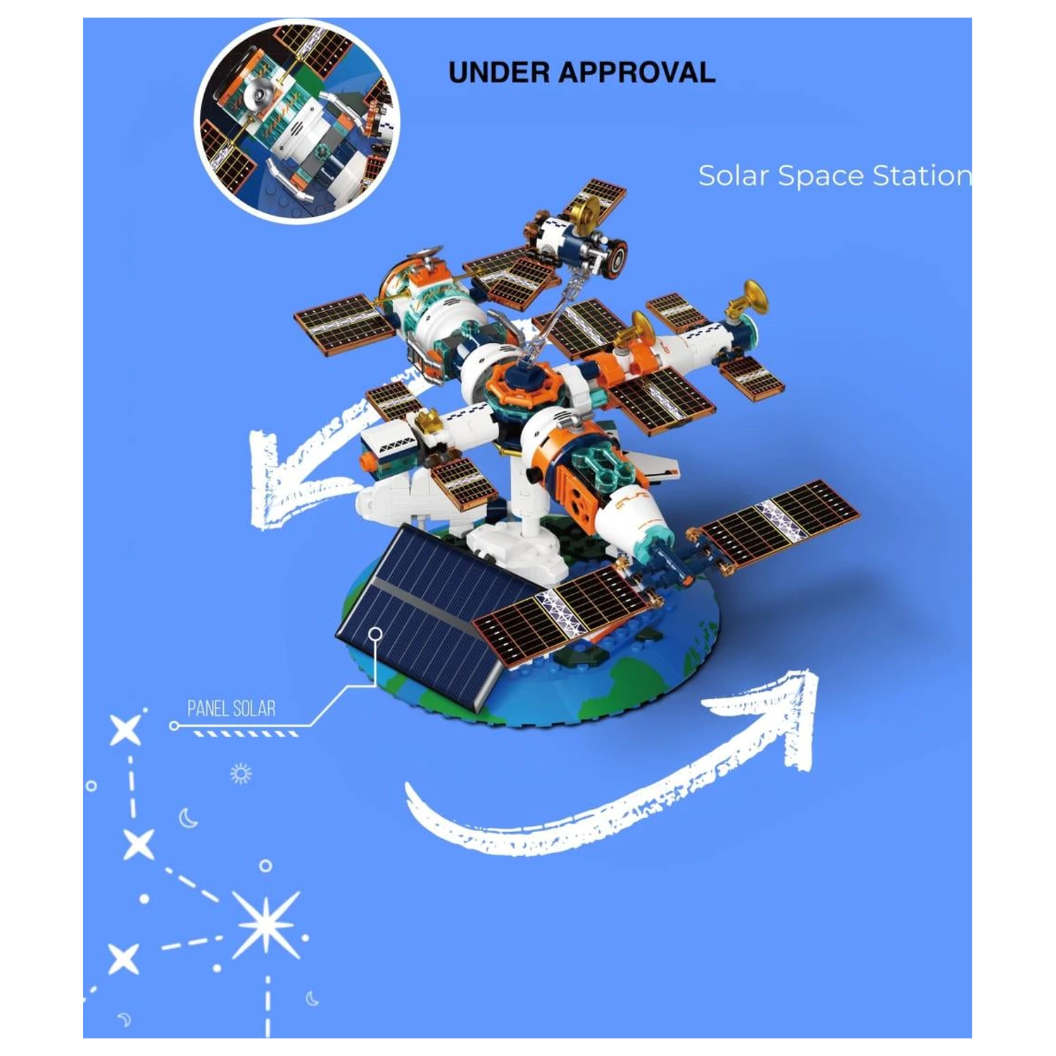 Pop Series Stavebnice Solar Space Station 302 ks fotografii produktu