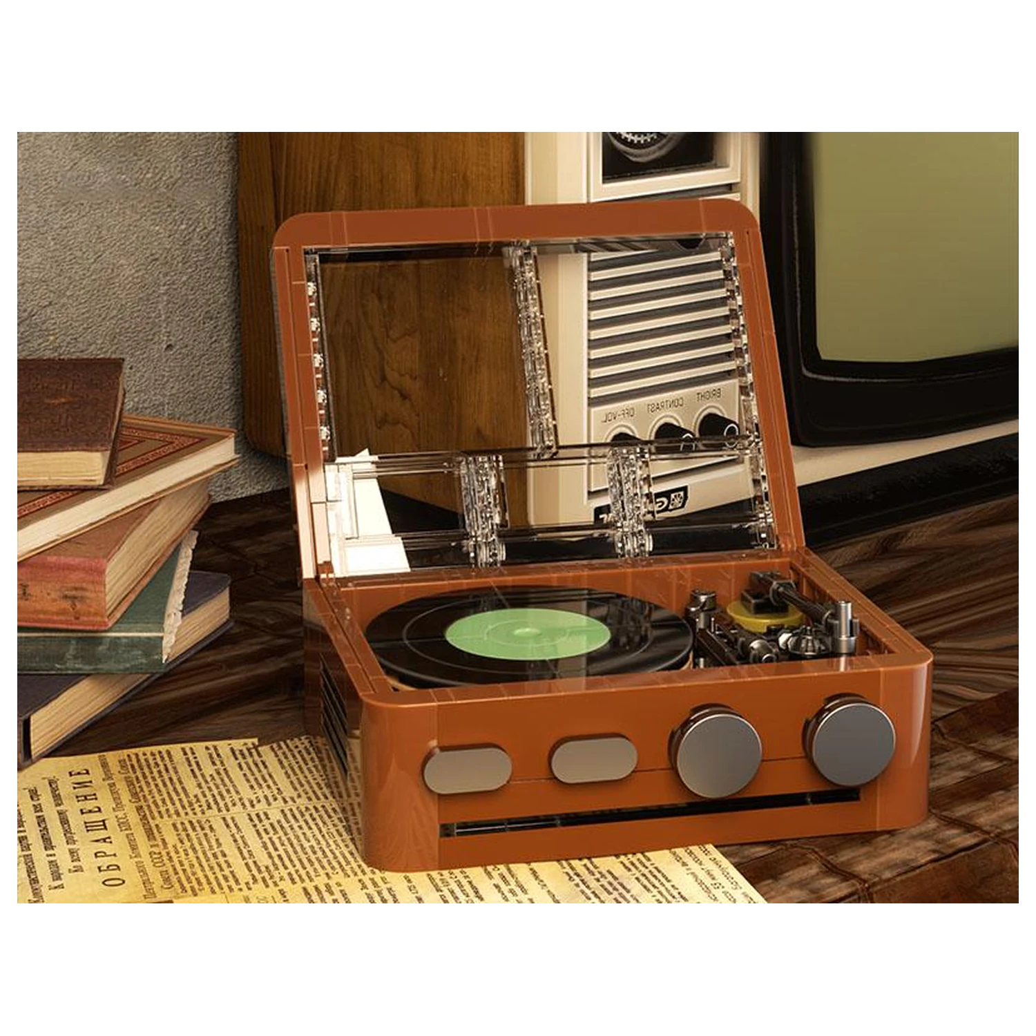 POP! Series Construction Kit Vinylový gramofon 217 ks fotografii produktu