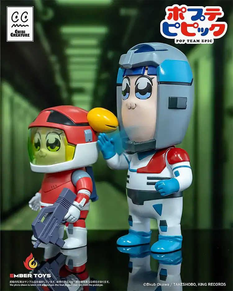 Pop Team Epic Vinyl Figures 2-Pack Chibi Creature Popuko & Pipimi Spacesuit Ver. 2-balení vinylových figurek fotografii produktu