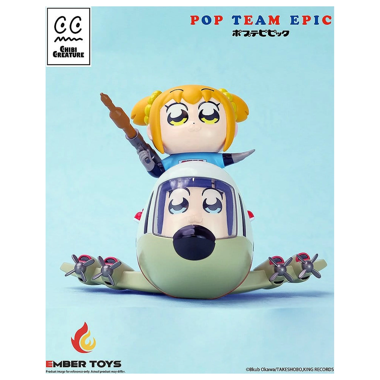 Pop Team Epic Chibi Creature Vinylové Figurky 2-Pack POPUKO & PIPIMI: Skeleton Competition Ver. fotografii produktu