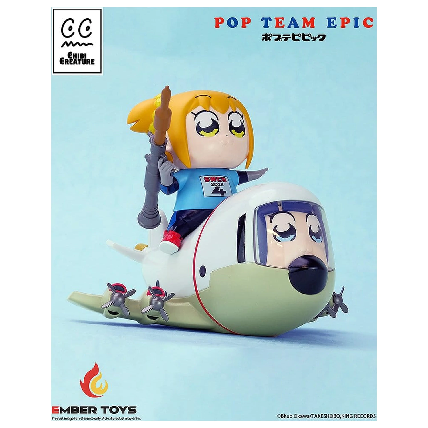 Pop Team Epic Chibi Creature Vinylové Figurky 2-Pack POPUKO & PIPIMI: Skeleton Competition Ver. fotografii produktu