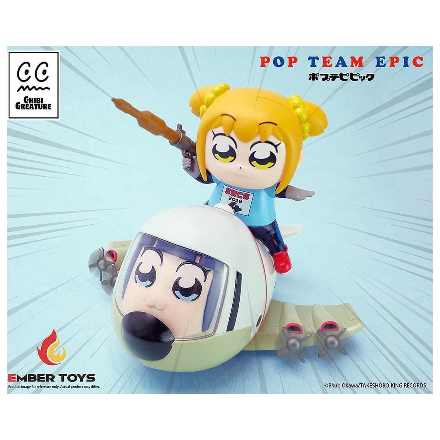 Pop Team Epic Chibi Creature Vinylové Figurky 2-Pack POPUKO & PIPIMI: Skeleton Competition Ver. fotografii produktu