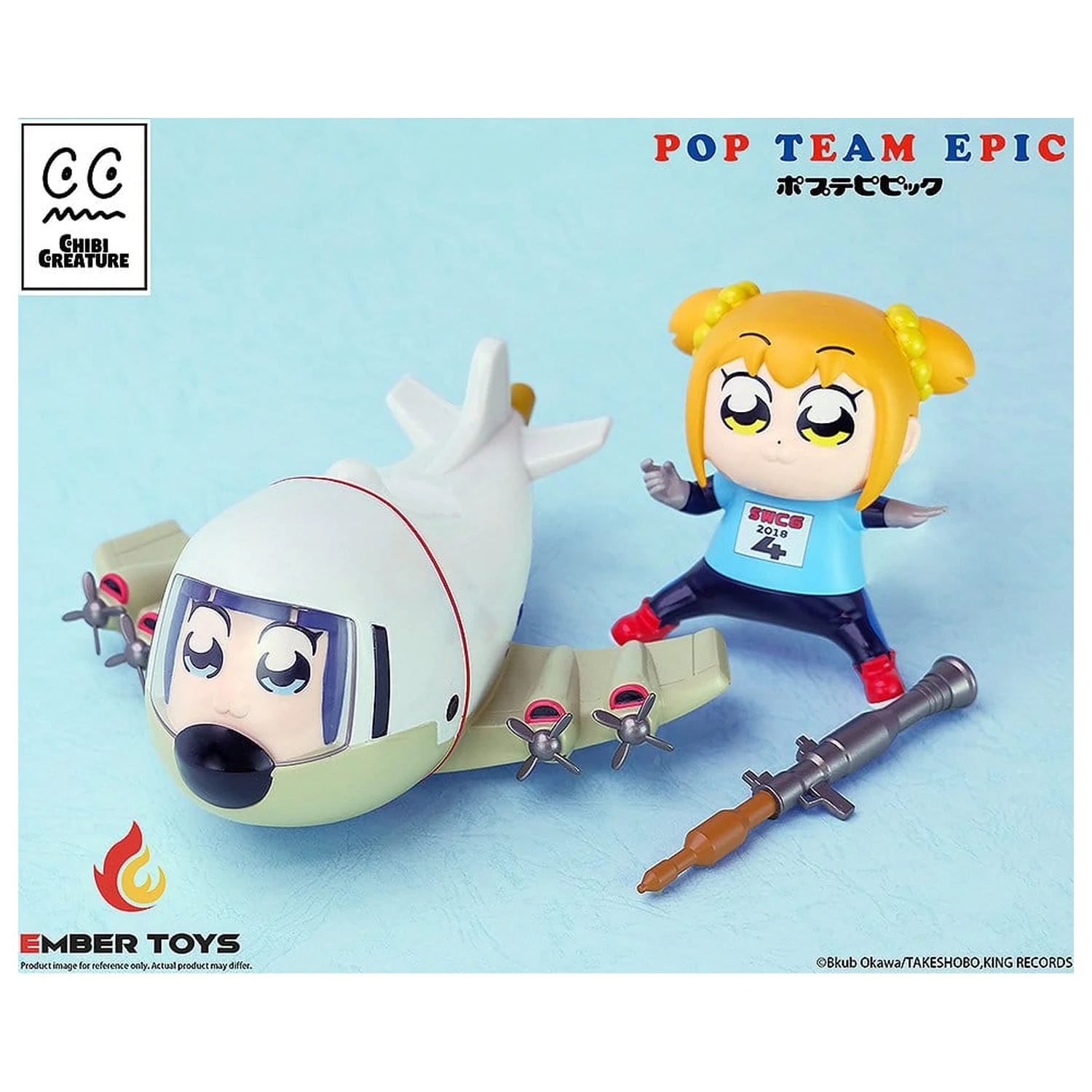 Pop Team Epic Chibi Creature Vinylové Figurky 2-Pack POPUKO & PIPIMI: Skeleton Competition Ver. fotografii produktu