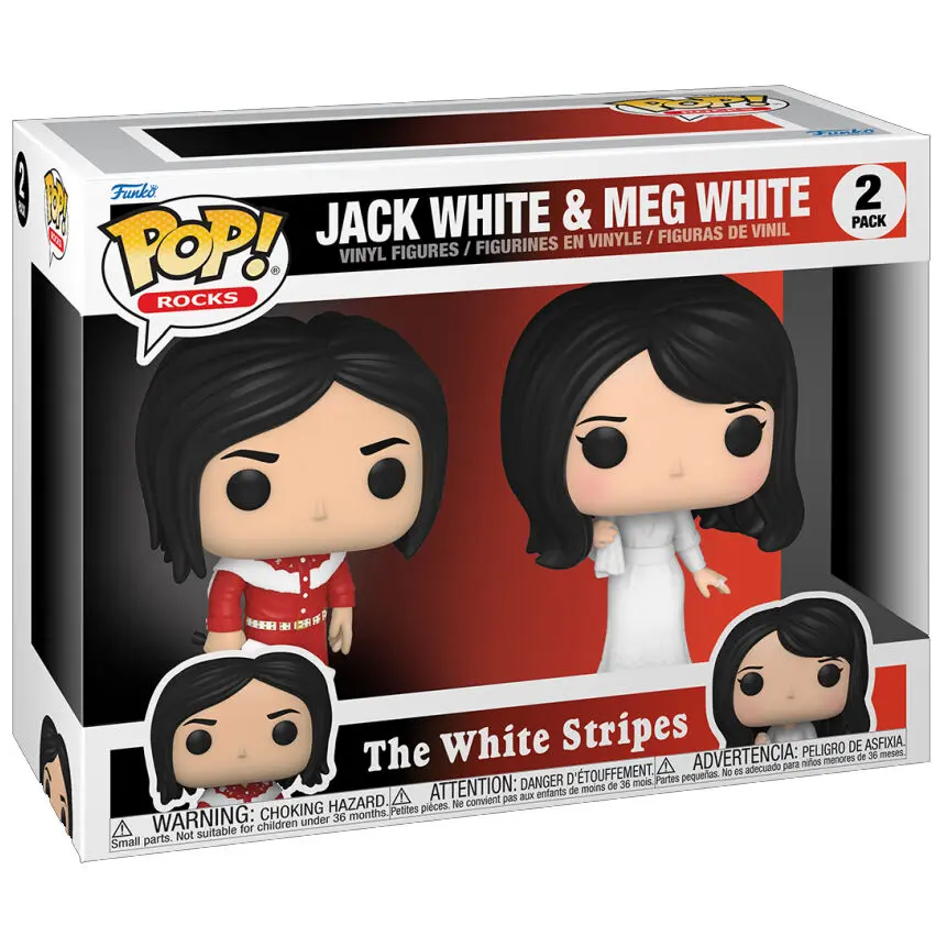 The White Stripes POP! Rocks Vinylové Figurky 2-Pack Jack White & Meg White 9 cm fotografii produktu