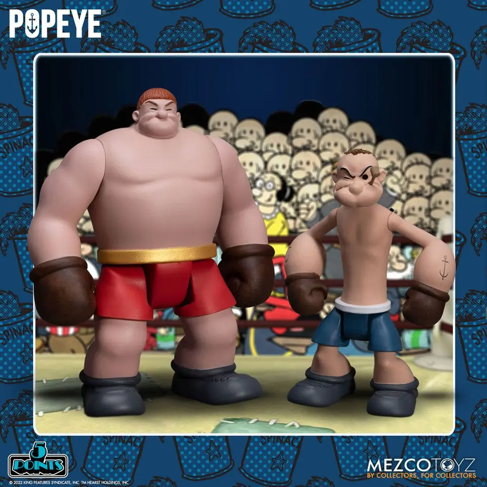 Sada deluxe figurek Popeye 5 Points Popeye & Oxheart 9 cm fotografii produktu