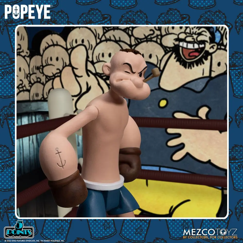 Sada deluxe figurek Popeye 5 Points Popeye & Oxheart 9 cm fotografii produktu