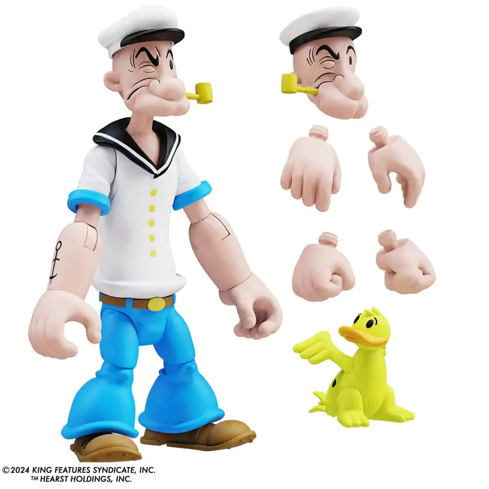 Akční figurka Popeye Wave 03 Popeye 1st Appearance White Shirt fotografii produktu