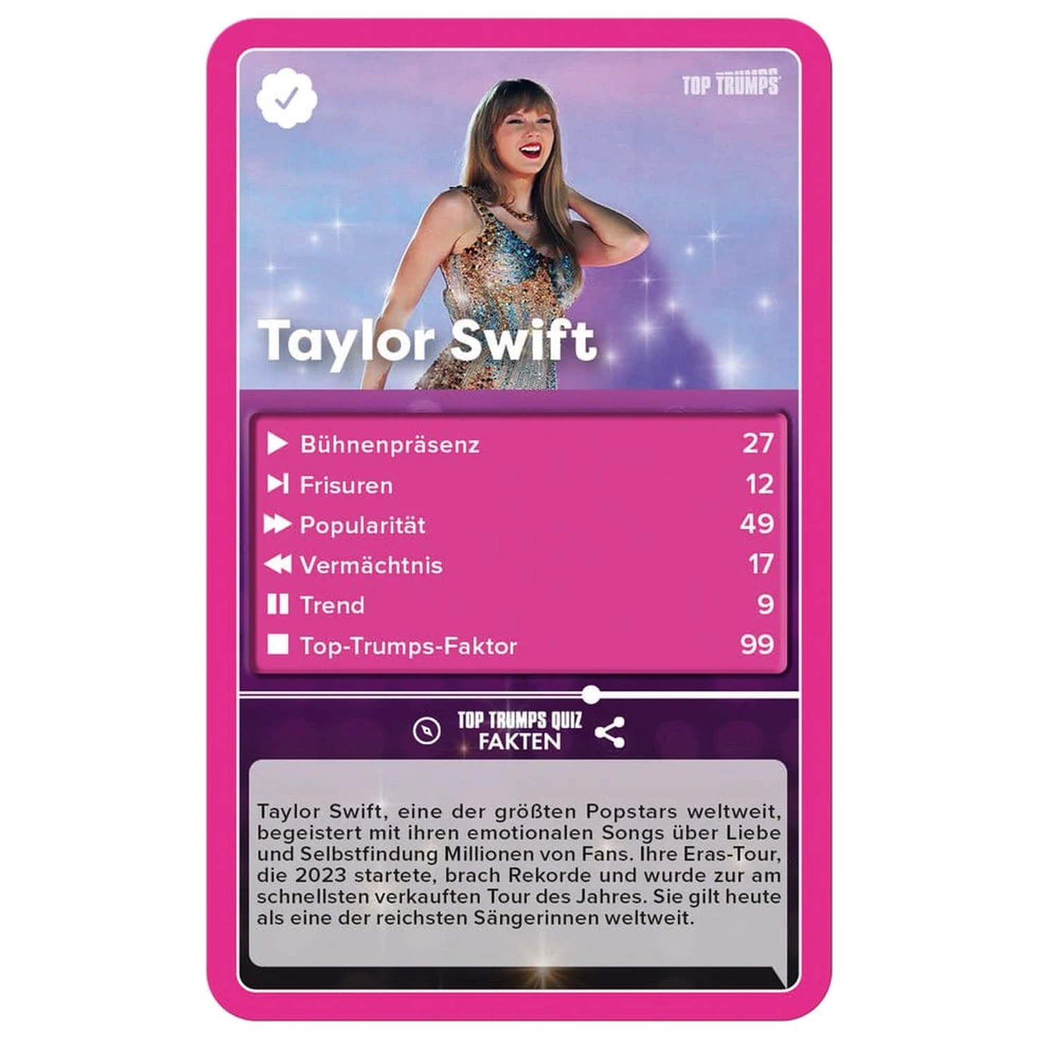 Karetní hra Popstars Top Trumps *německá verze* fotografii produktu