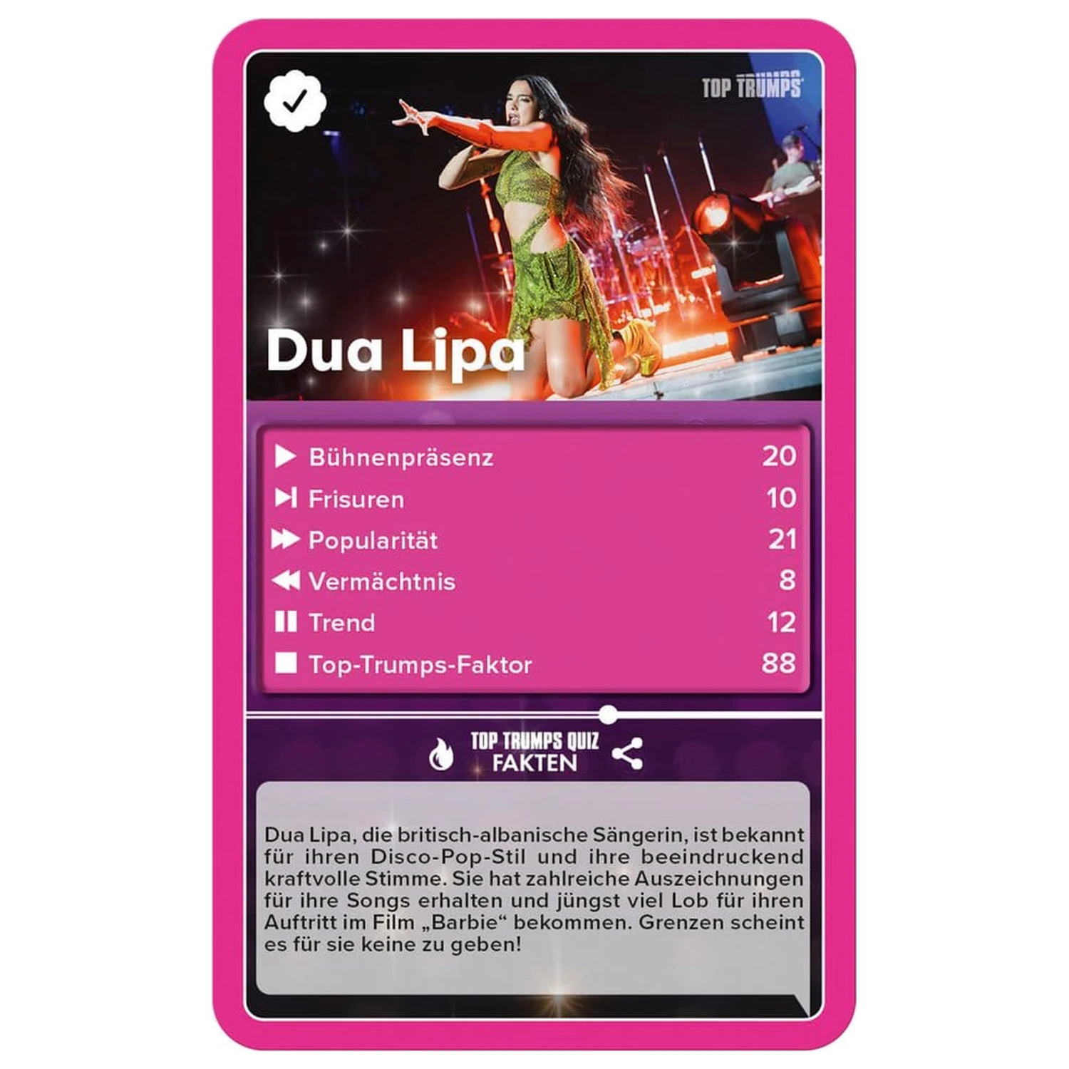 Karetní hra Popstars Top Trumps *německá verze* fotografii produktu