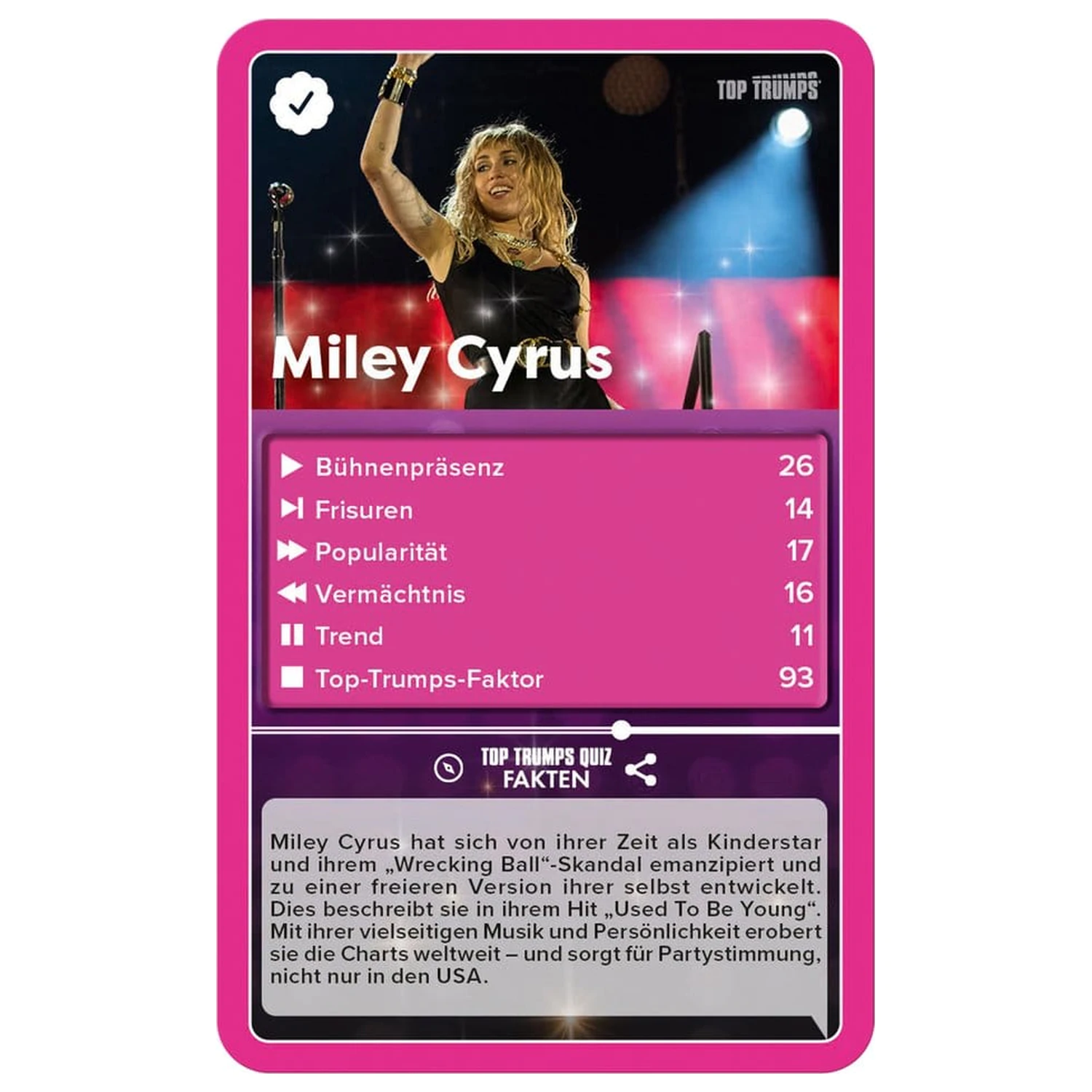 Karetní hra Popstars Top Trumps *německá verze* fotografii produktu