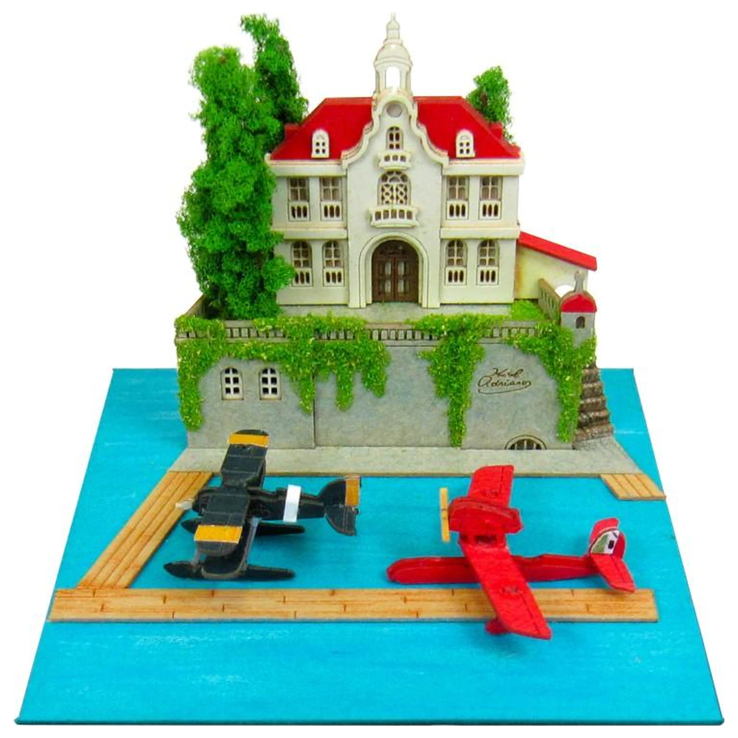 Porco Rosso Adriano & Flying Boat Fighter papírový rámeček fotografii produktu