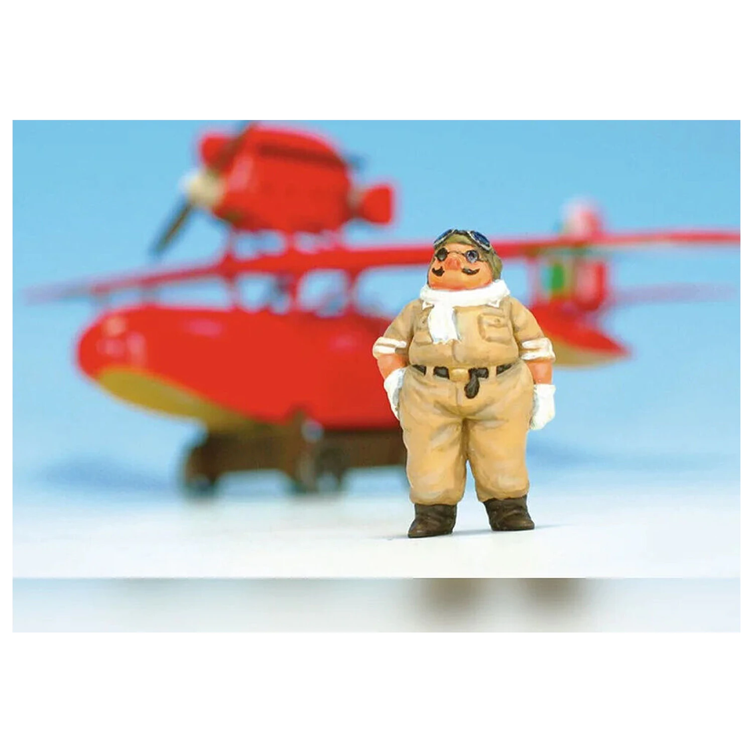 Porco Rosso Savoia S.21 model stavebnice hydroplánu + figurka Porco Rosso fotografii produktu