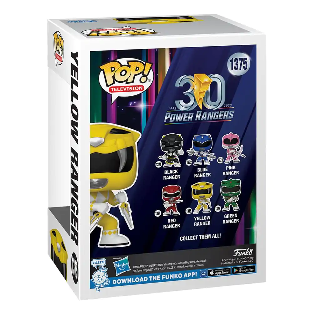 Power Rangers 30th POP! TV vinylová figurka Žlutý Ranger 9 cm fotografii produktu